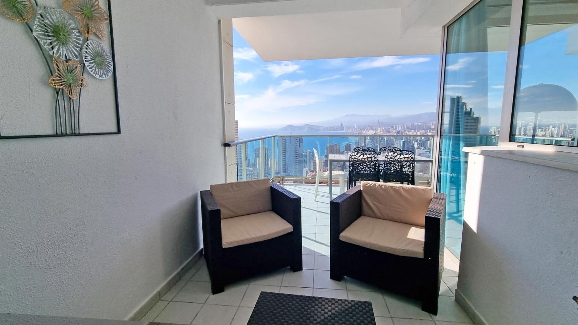 Skyline 18 Terraza Privada Con Impresionantes Vistas Al Mar Daire Benidorm Dış mekan fotoğraf